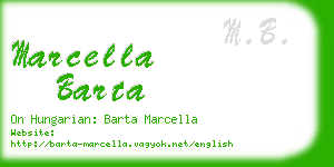 marcella barta business card